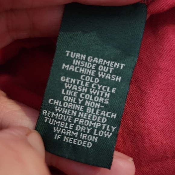 LRL Laren Ralph Lauren Pink Ruffle Neck & Sleeves Pullover Top Women's Plus 1X - Picture 6 of 6